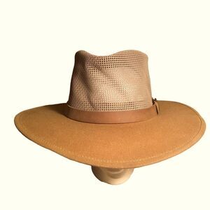 Outback Trading Co. Of Australia Kodiak Cotton Oilskin With Mesh Fuller Brim Hat
